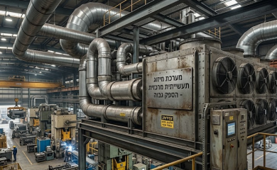 פתרונות קירור מתקדמים לתעשייה: הלב הטכנולוגי של מפעלים ומתחמי עסקים בישראל
